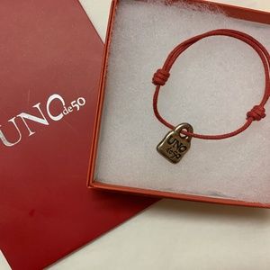COPY - UNO de 50 red cord slide knot bracelet